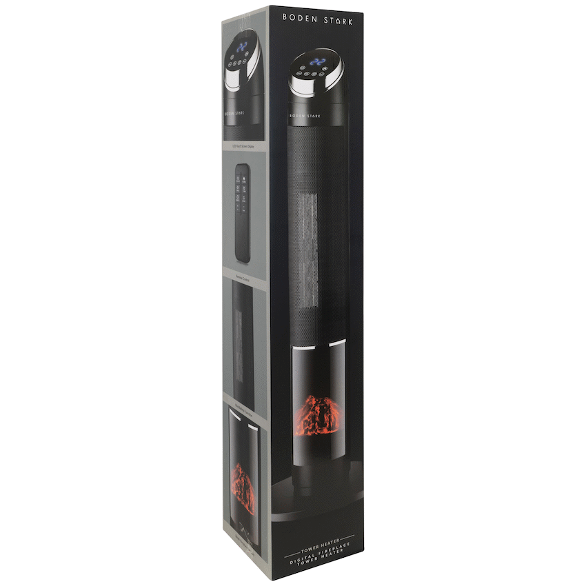 Boden Stark Digital Fireplace Tower Heater - image 8