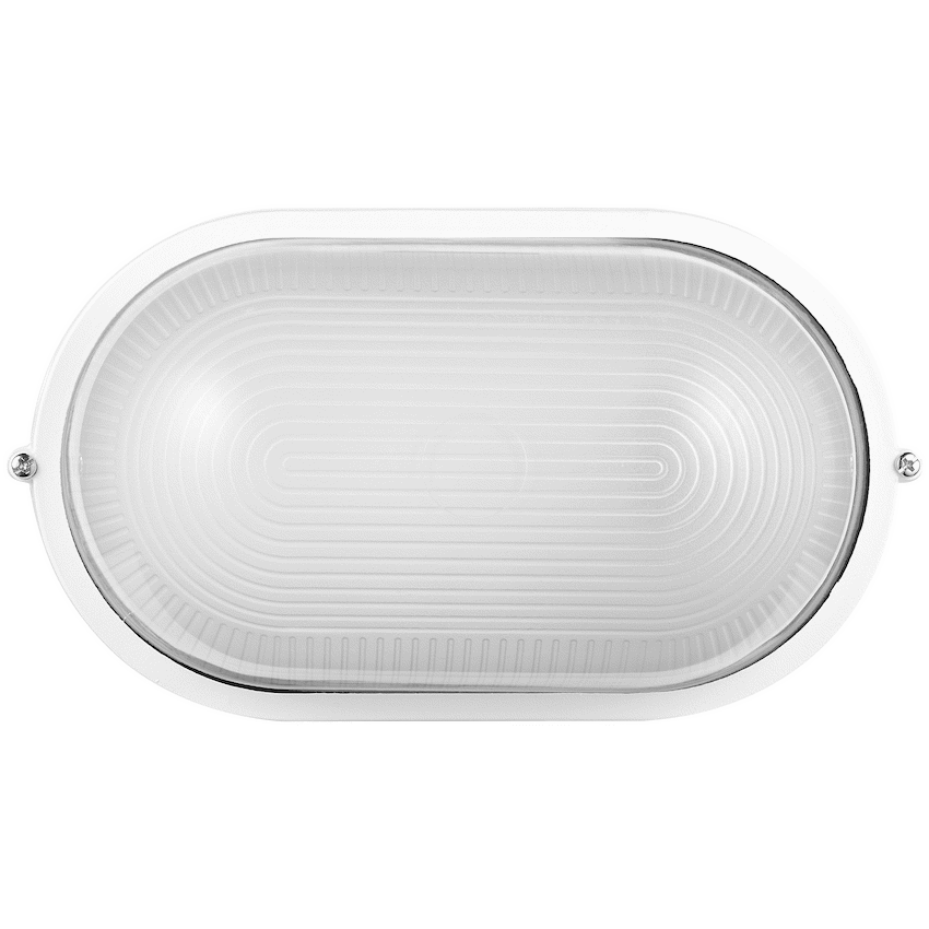 Ellies Illume Series - Large AC Oval Bulkhead - Aluminium + Glass - E27 Base -WT - image 8