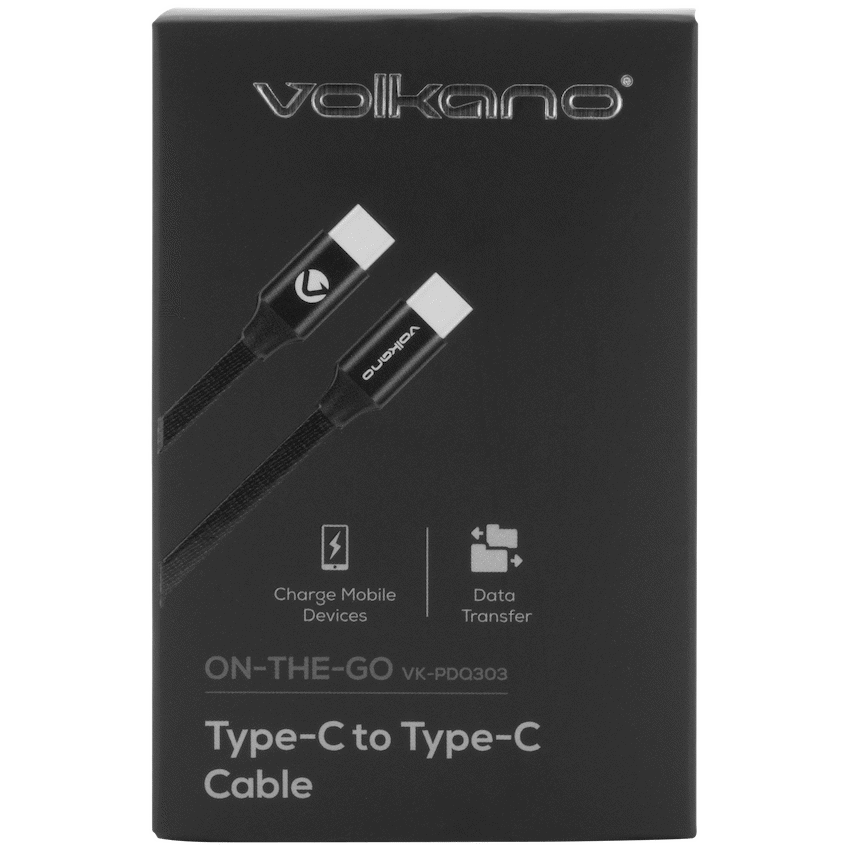 Volkano On-The-Go Type-C to Type-C 30w Cable - Black - image 8