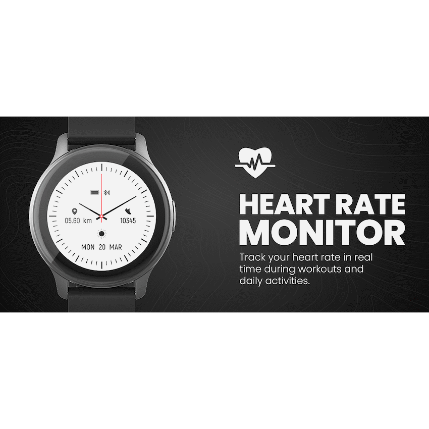 Volkano Active Tech Trend series Watch with heart rate monitor - Black - image 8
