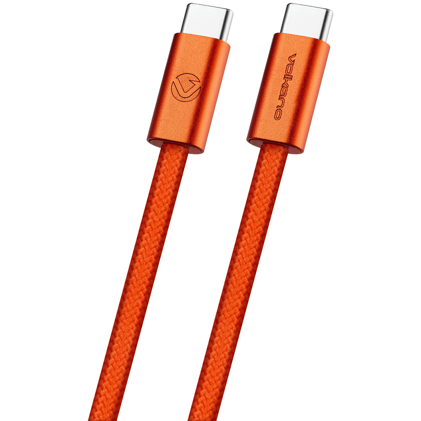 Volkano Weave Series 60w USB C to USB C 1.2m-Orange - image 8