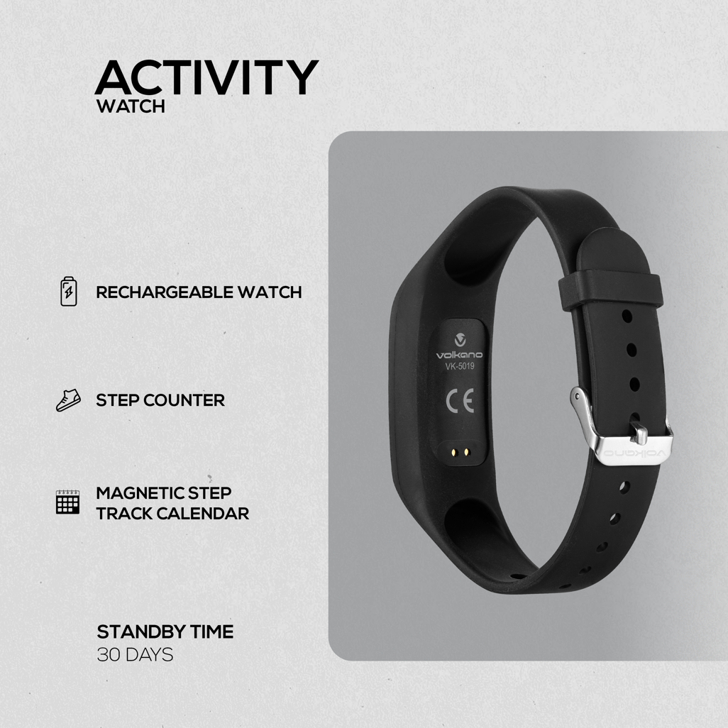 Volkano Step Up Series Activity Watch - Black