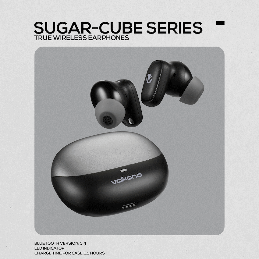 Volkano Sugar-Cube Active Noise Cancelling True Wireless Earphones - Black - image 8