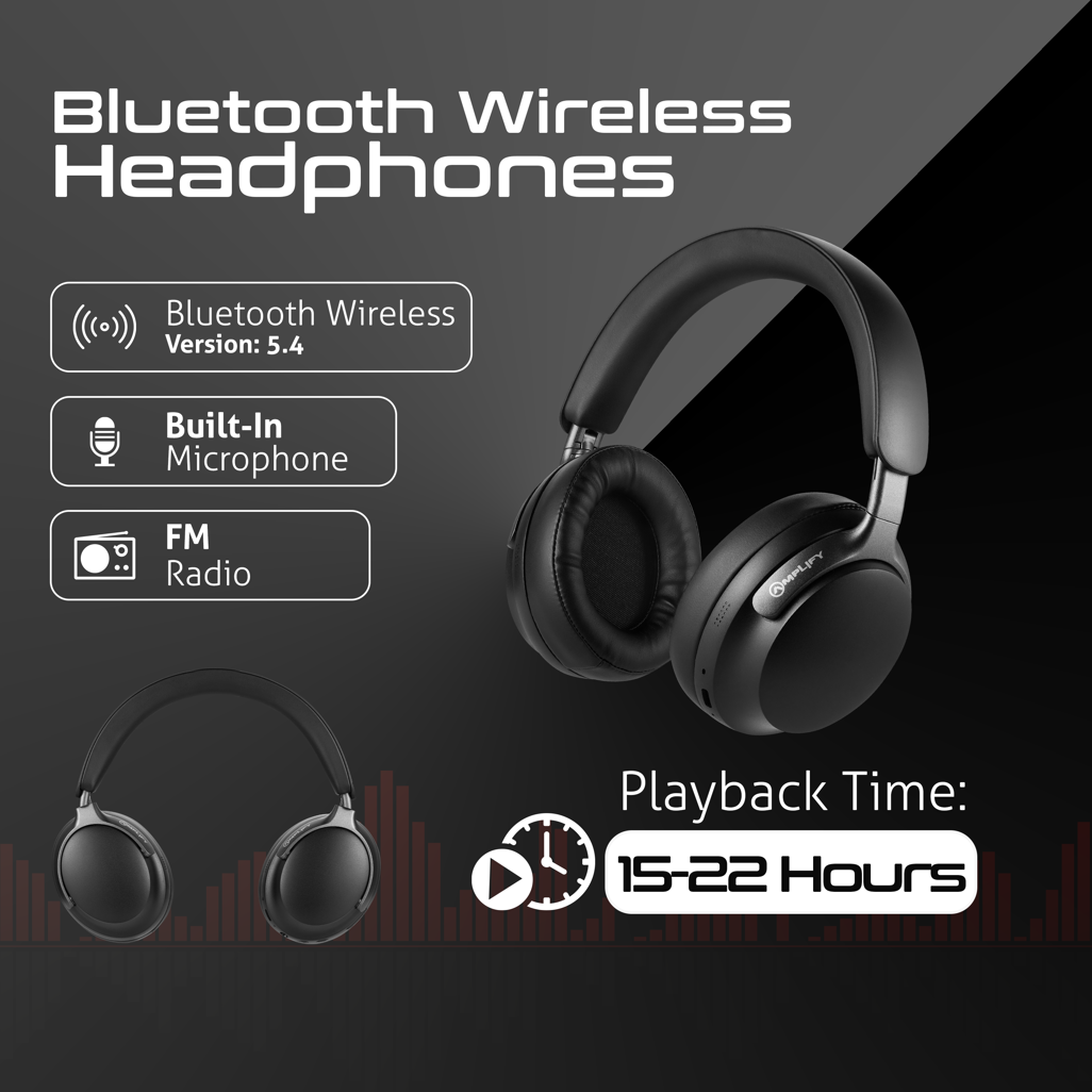 Amplify Chorus 3 Bluetooth Wireless Headphones - Black