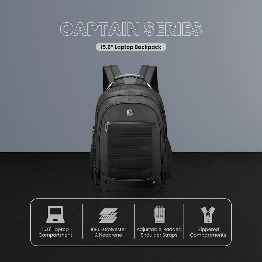 Volkano Captain 15.6" Laptop Backpack - Black - image 8