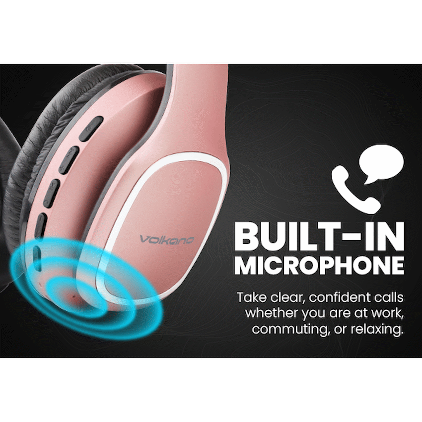Volkano Phonic Series Bluetooth Full-Size Headphones - Rose Gold - image 8