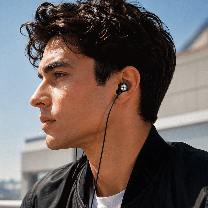 Volkano Alloy Series Metal Earphone - Silver - image 8