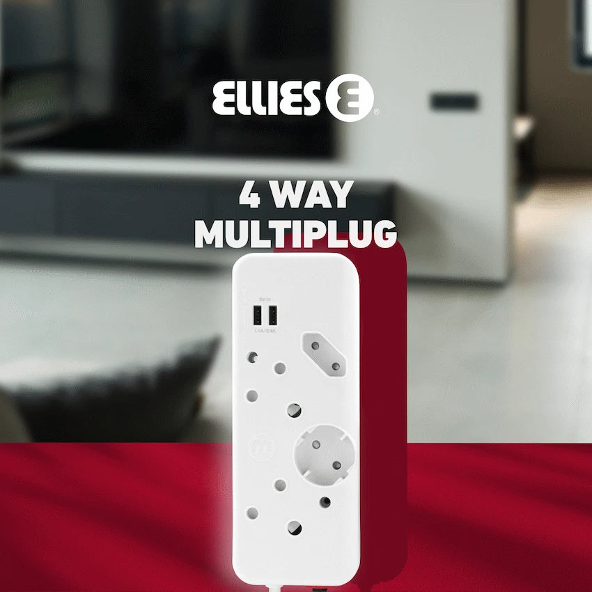 Ellies 4-Way Multiplug - 2 x USB 2.4a - 0.4m - image 8