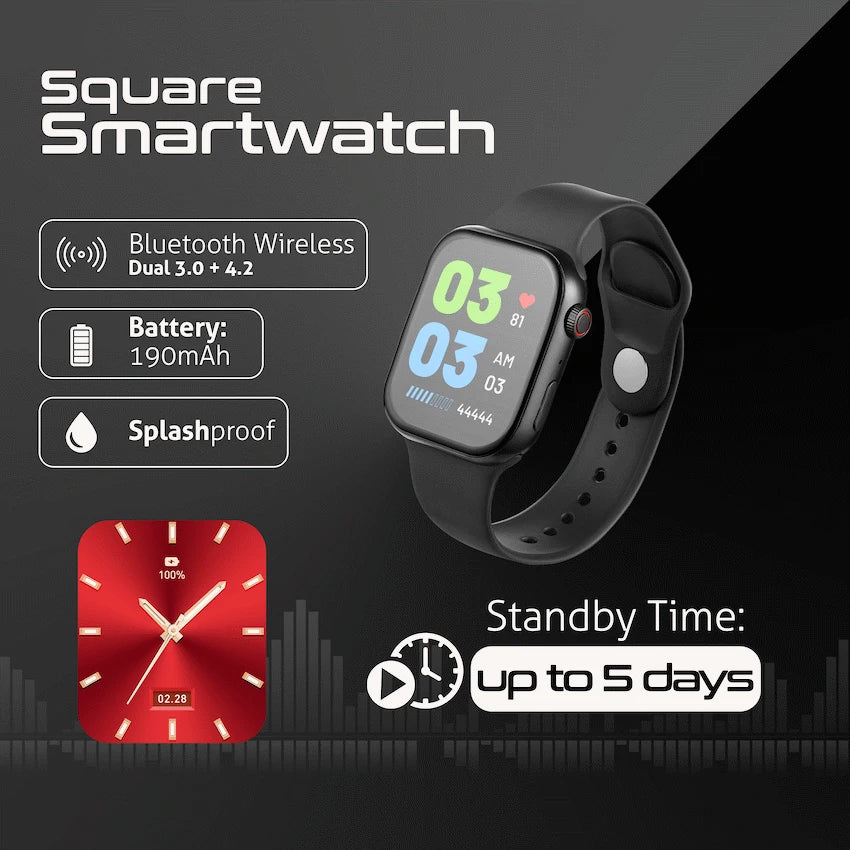 Amplify Challenge Series Square Smartwatch - Black - image 8