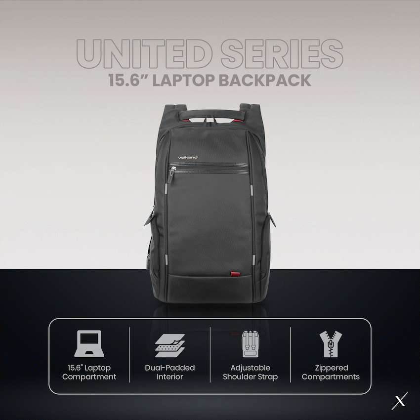 VolkanoX United 15.6" Laptop Backpack - Black - image 8