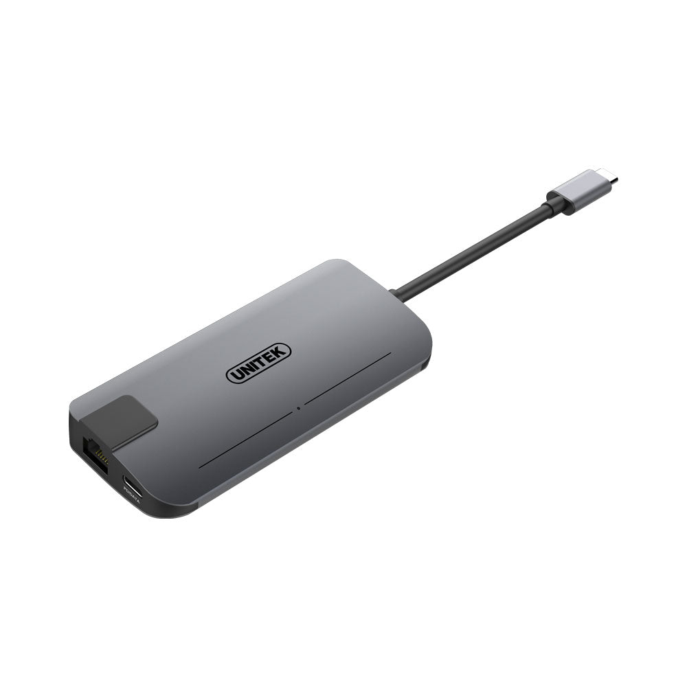 UNITEK USB3.1 TYPE-C MULTI-PORT REPLICATOR WITH POWER DELIVERY, USB, TYPE-C, HDMI, VGA, GIGABIT ETHERNET