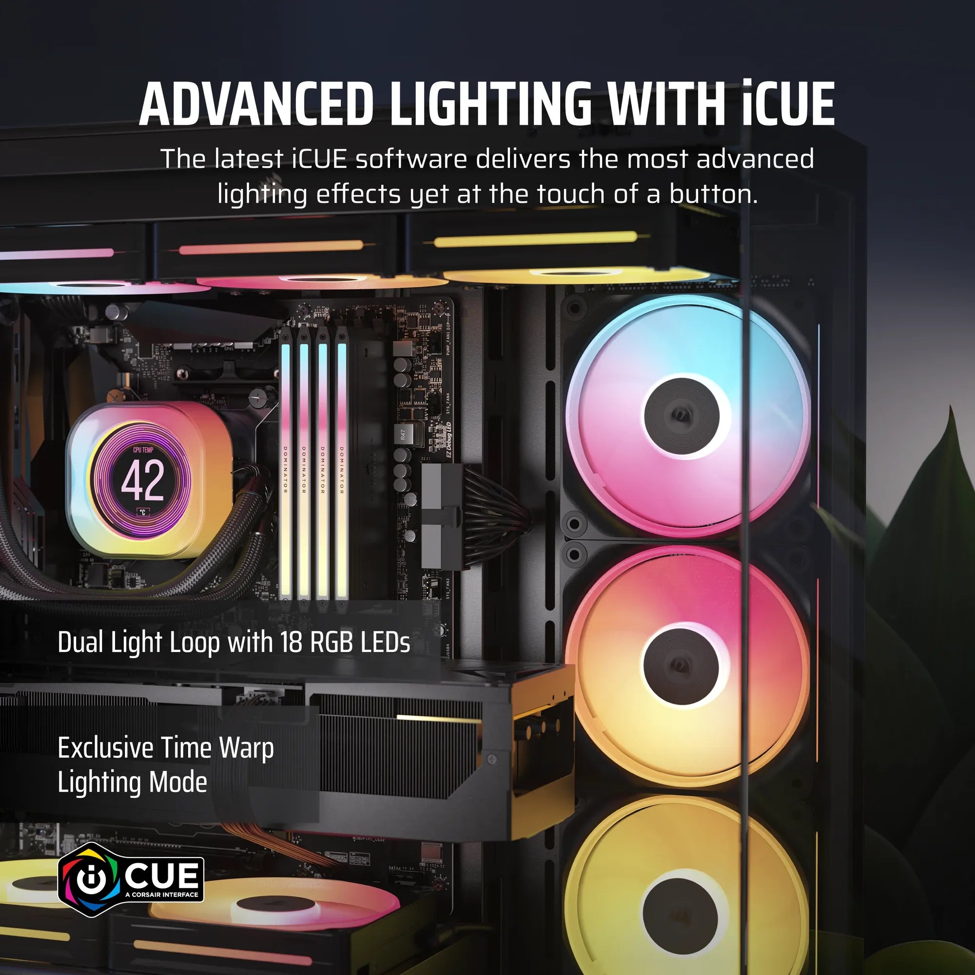 CORSAIR LX-R RGB Series; iCUE LINK LX120-R RGB; 120mm RGB Fan; Single Fan. - image 7