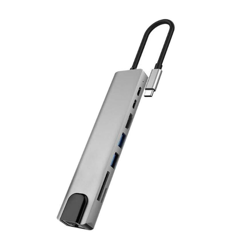 USB-C HUB  HDMI + USB3.0 + LAN + SD REA