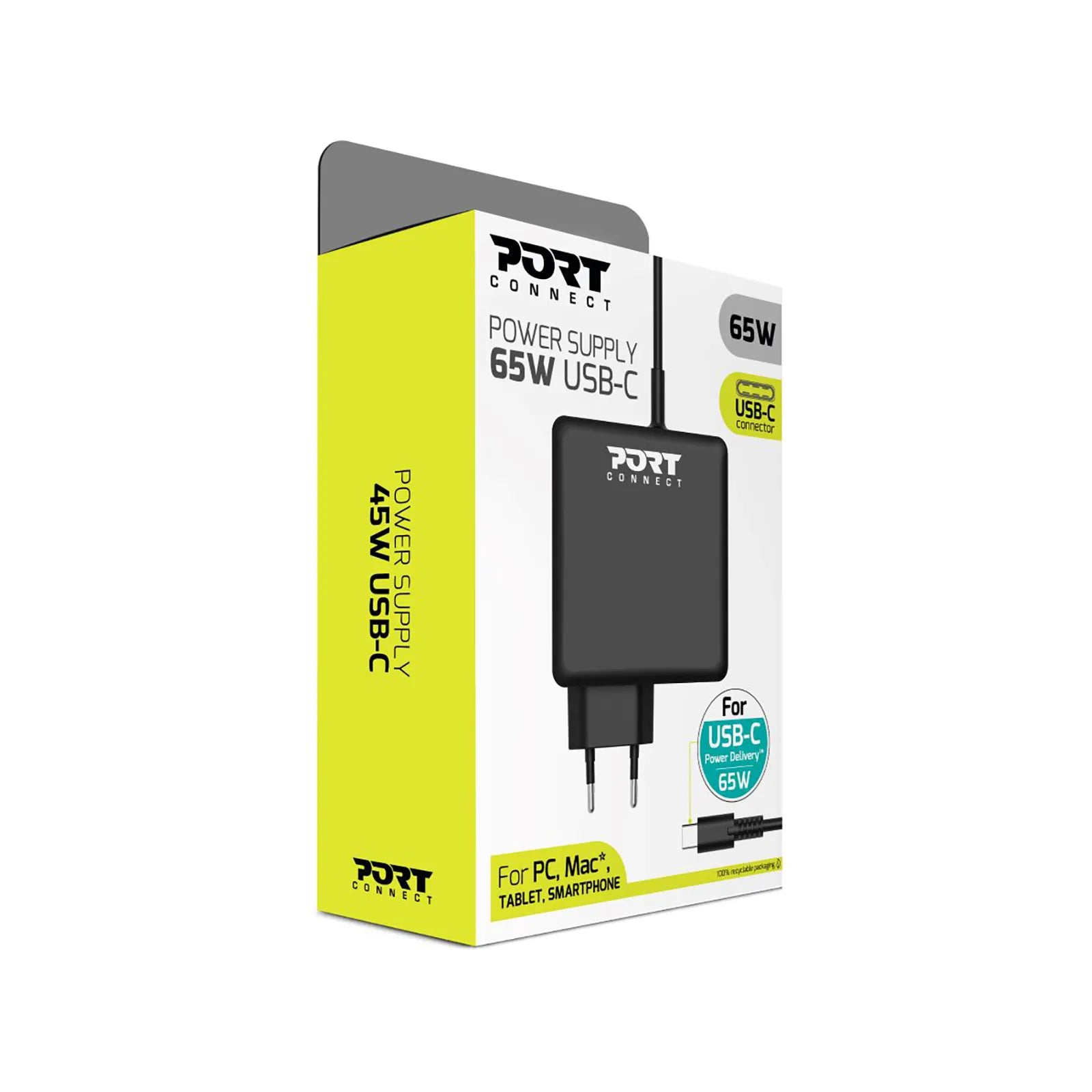 Port 65W EU USB-C Power Supply