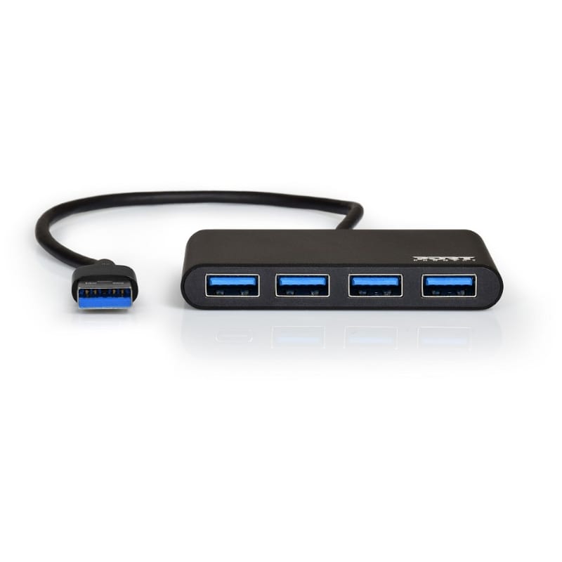 Port USB3.0 to 4 x USB3.0 5Gbps 4 Port Hub - Black – image 4