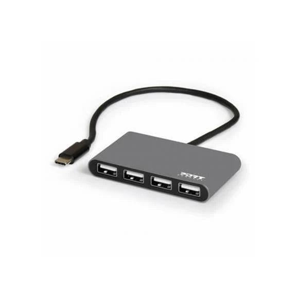 PORT HUB 4 PORT - USB2.0 & TYPE C