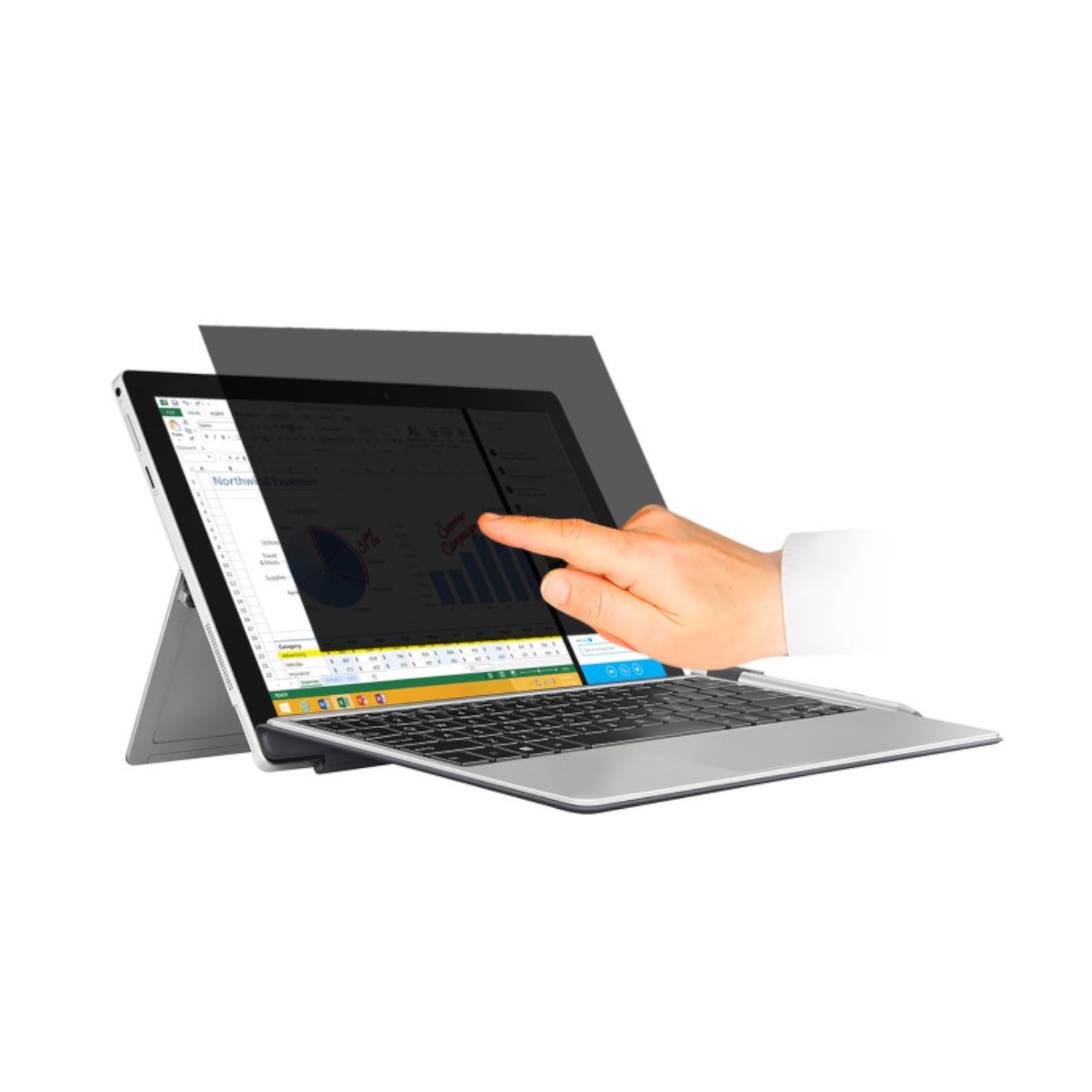 Port Designs 13.3" Touch Screen Privacy Filter – image 2