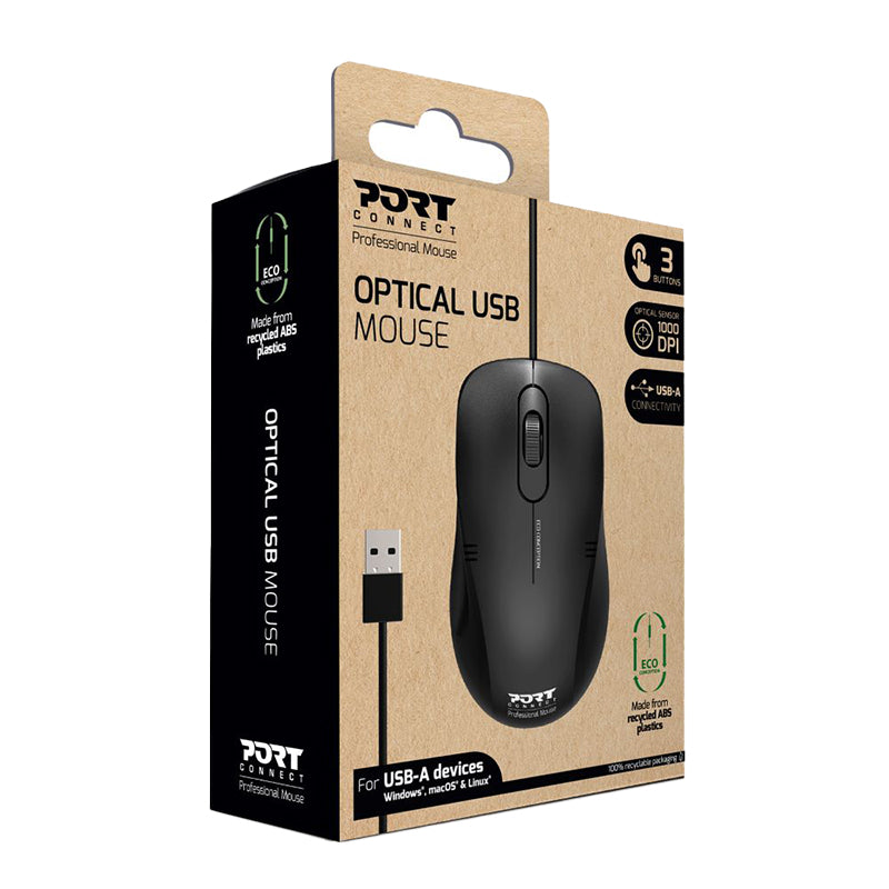 Port Connect Optical USB Mouse – image 4
