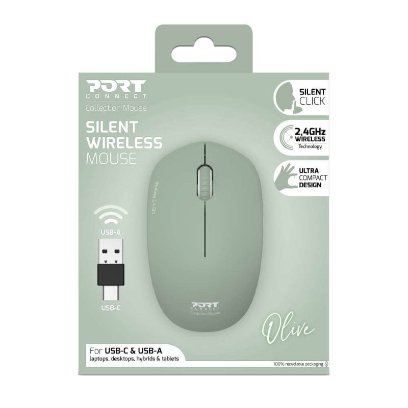 Port Connect MOUSE COLLECTION II WIRELESS Olive – image 5