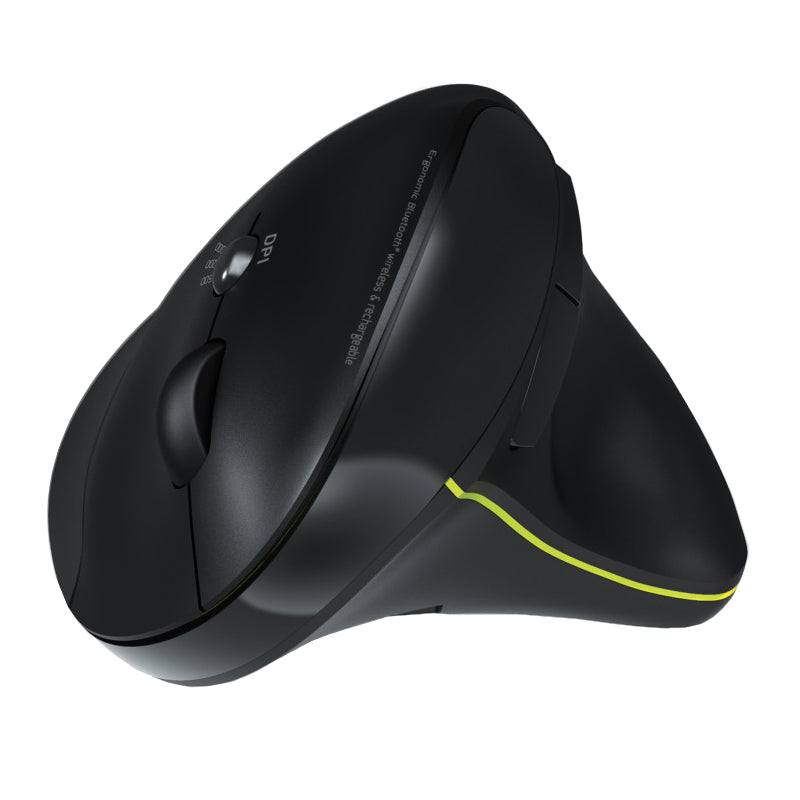 Port Connect Wireless Rechargeable Ergonoc Mouse Bluetooth- Black – image 2