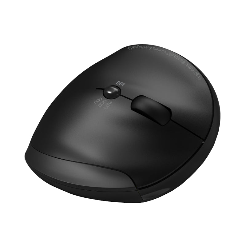 Port Connect Wireless Rechargeable Ergonoc Mouse Bluetooth- Black – image 3