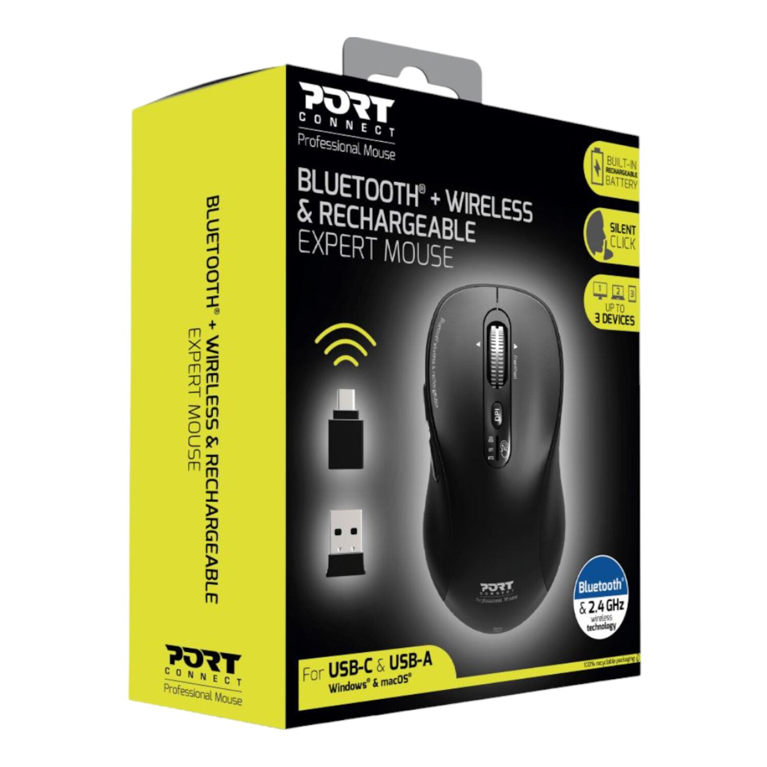 Port Connect Expert Wireless Bluetooth® Mouse – image 6