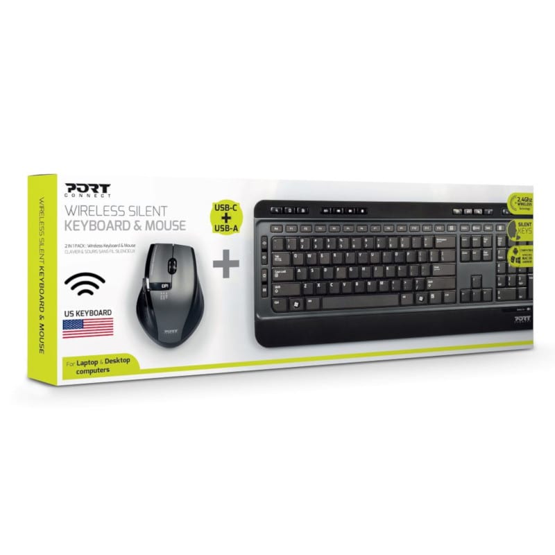 Port Wireless Keyboard and Mouse Combo – image 2