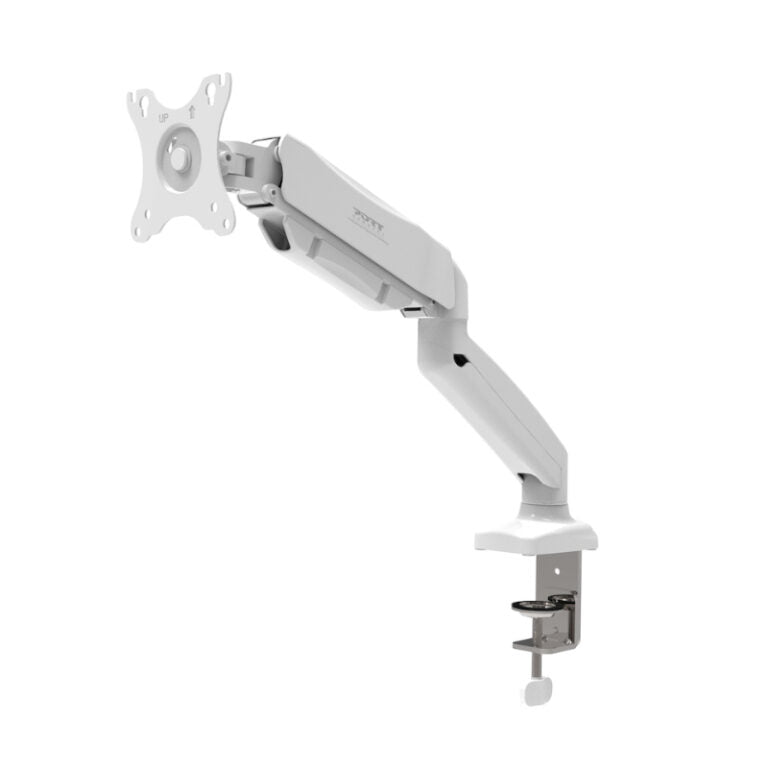PORT Monitor Arm VESA Single Screen – White