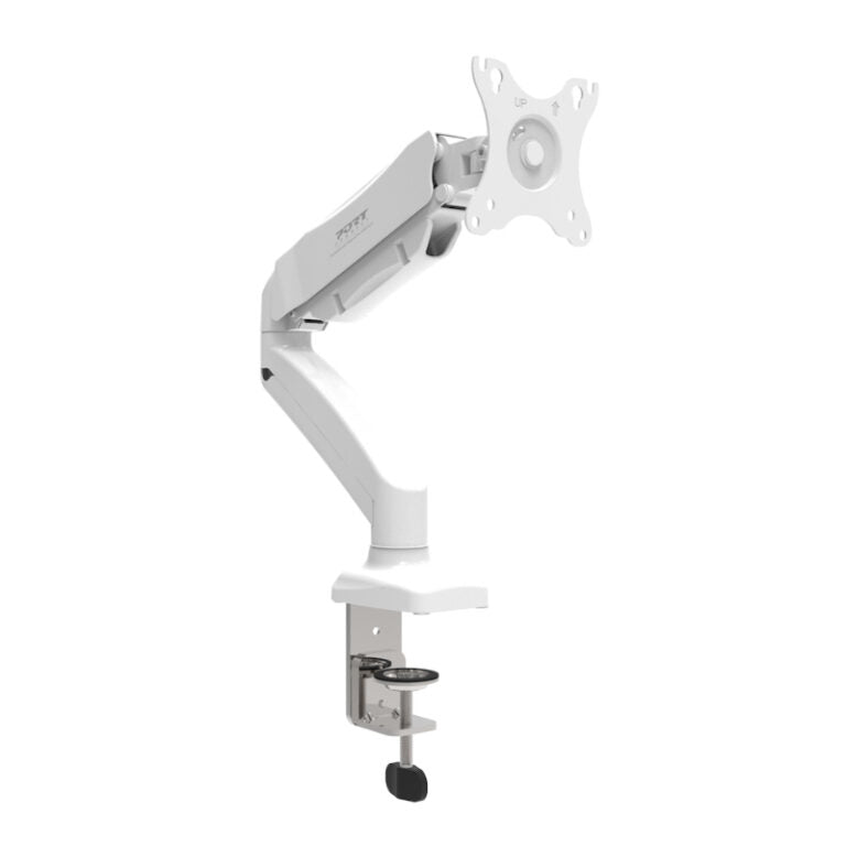 PORT Monitor Arm VESA Single Screen – White