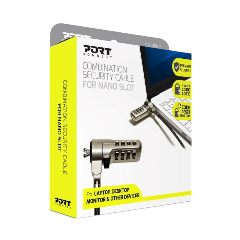 Port Connect Nano Slot Security Combination Cable – image 4
