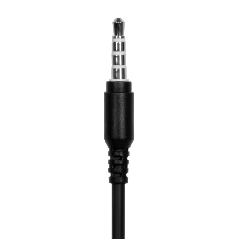 Port Stereo Headset with Mic with 1.2m Cable|1 x 3.5mm|Volume Controller - Black – image 4