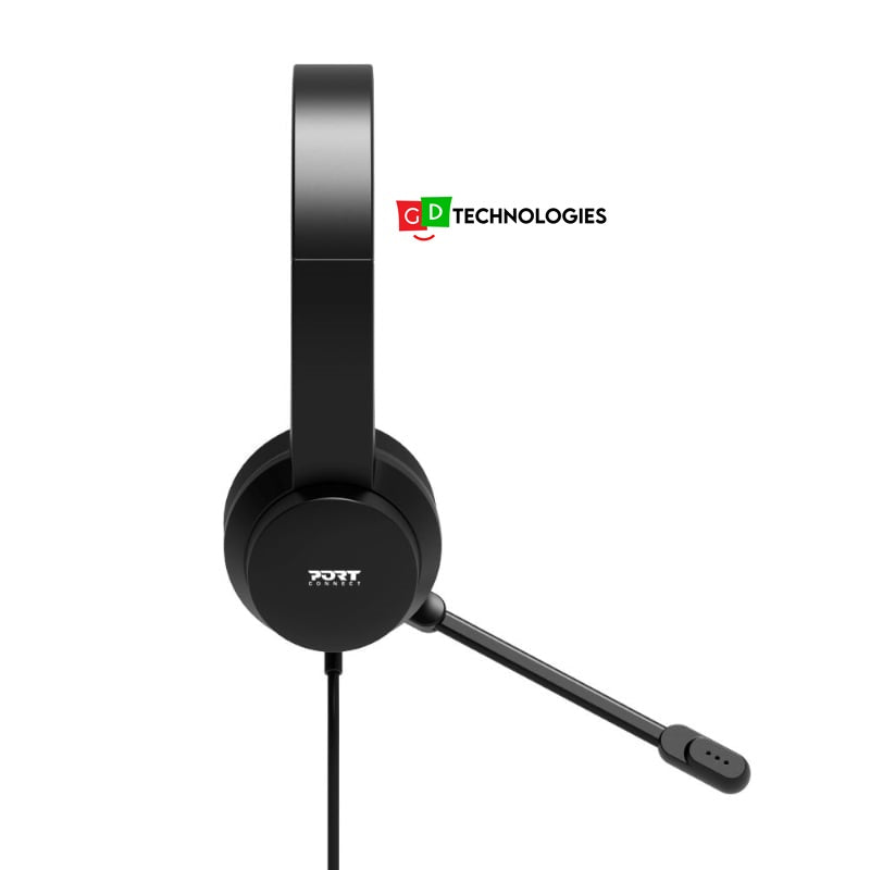 PORT STEREO HEADSET WITH MIC OFFICE USB-Executive