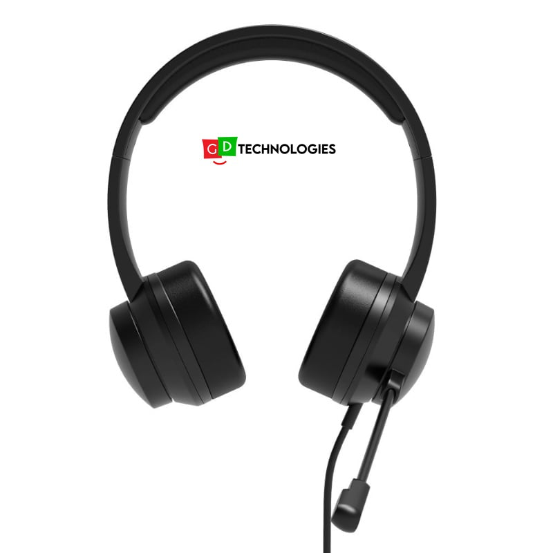 PORT STEREO HEADSET WITH MIC OFFICE USB-Executive