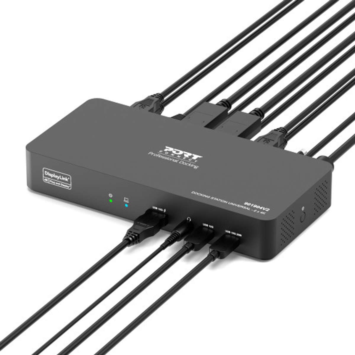 PORT2 x 4K USB-C desktop docking station 11 peripherals 96W – image 3