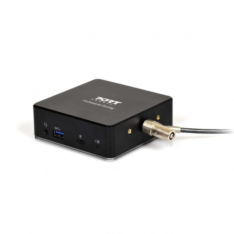 Port USB Type-C to 1 x RJ45|2 x USB3.1 Gen1|2 x HDMI|1 x Type-C|1 x USB3.1 Gen1 | Apple Charging 2.4A|1 x Aux Dock - Black – image 2