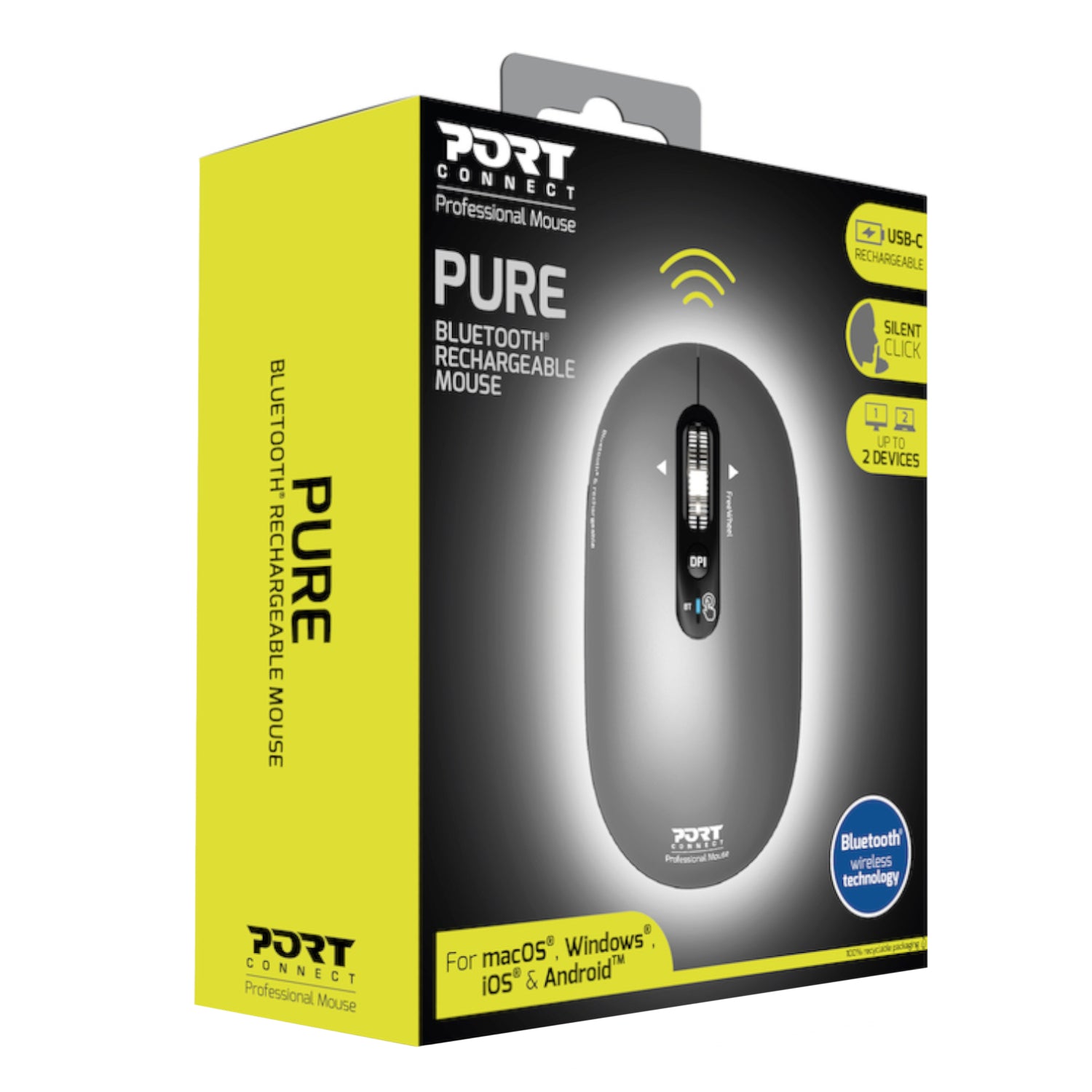 Port Connect PURE Bluetooth Rechargeable Mouse – image 6