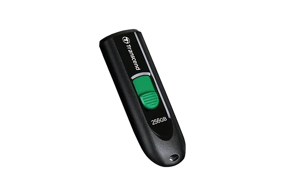 TRANSCEND 256GB JF790C USB C (5Gpbs) CAPLESS FLASH DRIVE - BLACK AND GREEN - image 6