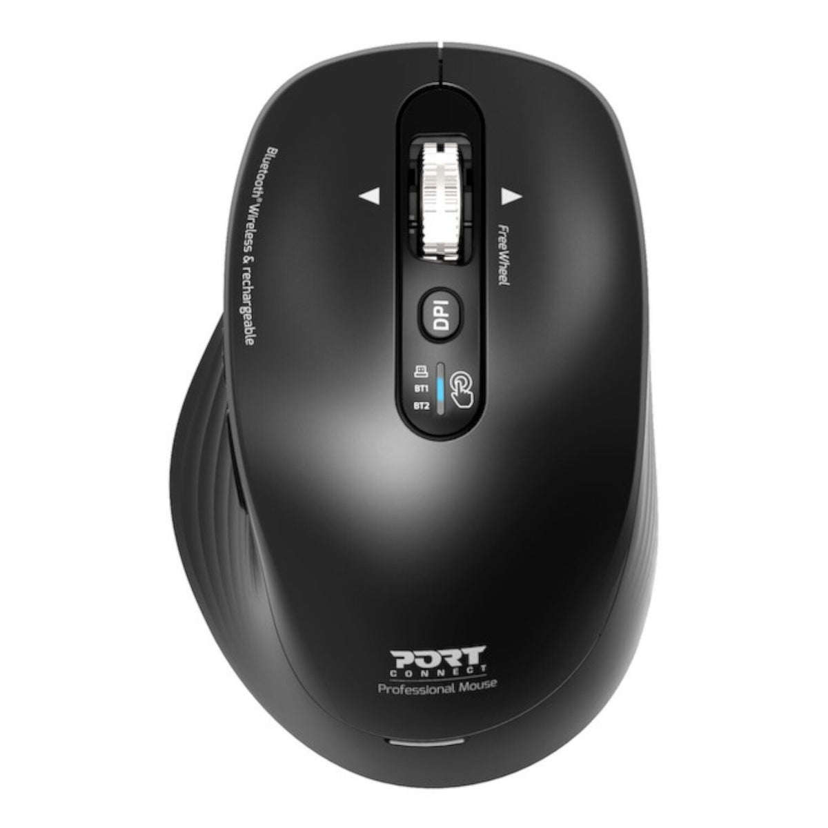 Port Connect Business 2.4GHz Rechargeable Bluetooth Wireless Mouse - Black – image 2