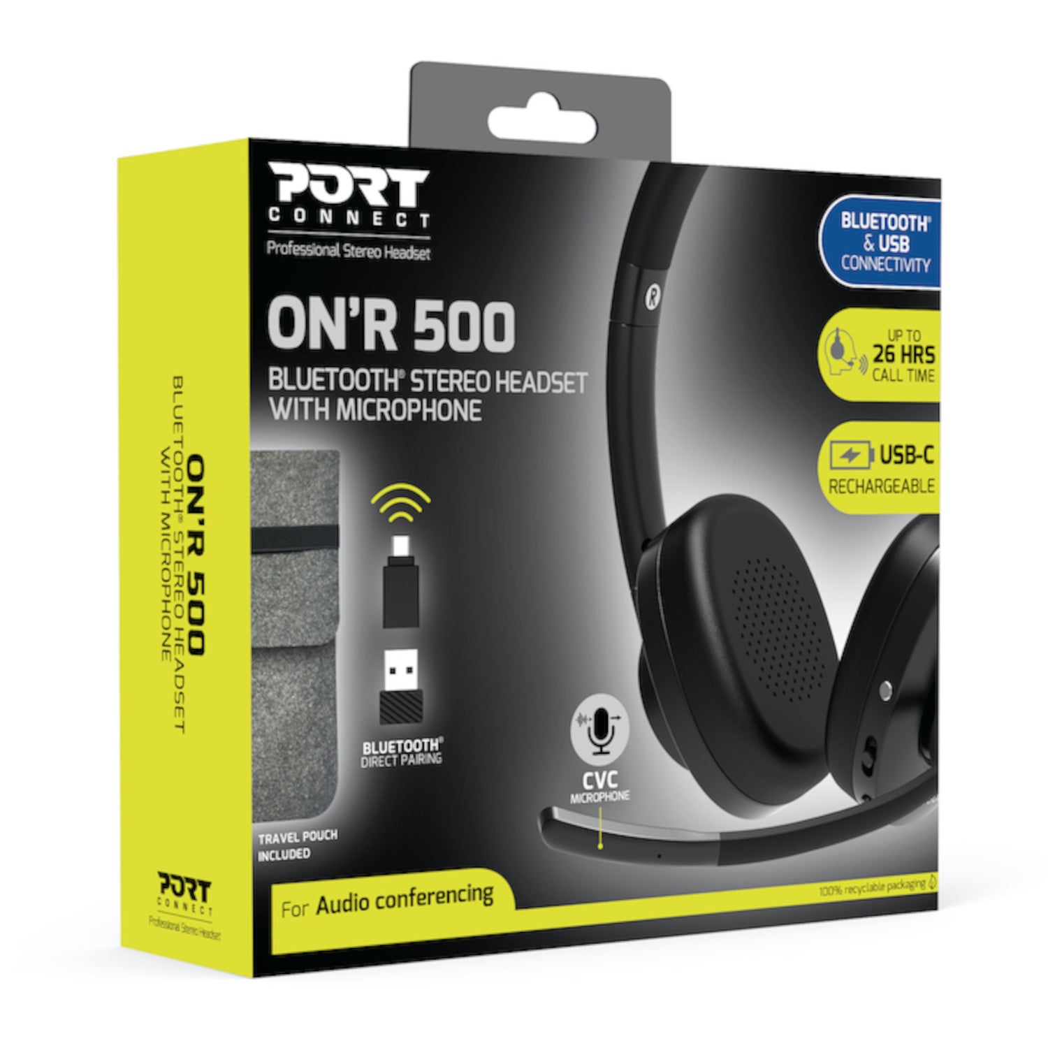 Port Connect ON’R 500 Bluetooth® Stereo Headset – image 6