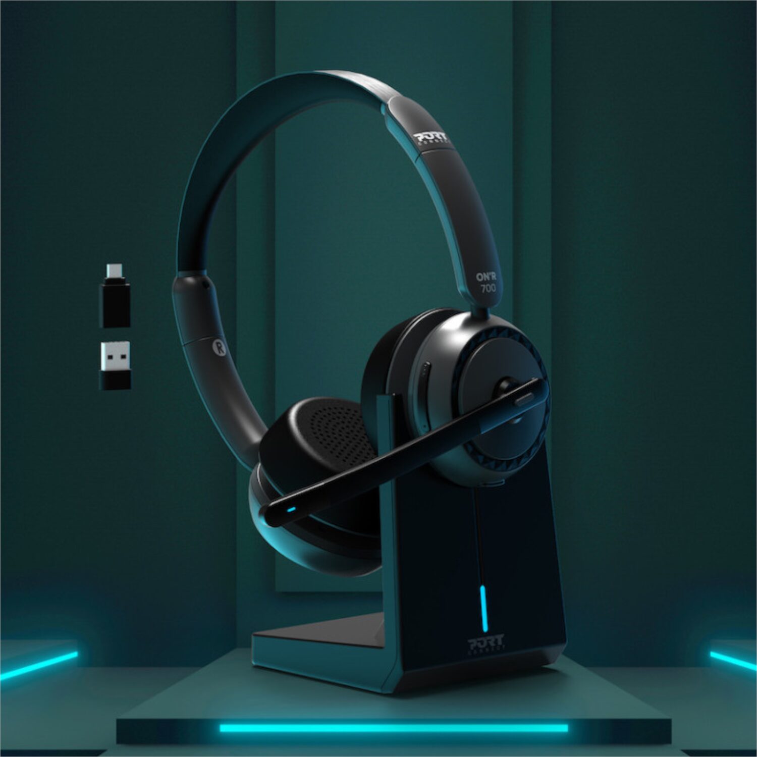 Port Connect ON’R 700 Bluetooth Wireless Headset with Noise Cancellation – image 8