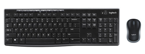 LOGITECH MK270 WIRELESS KEYBOARD AND MOUSE COMBO - BLACK