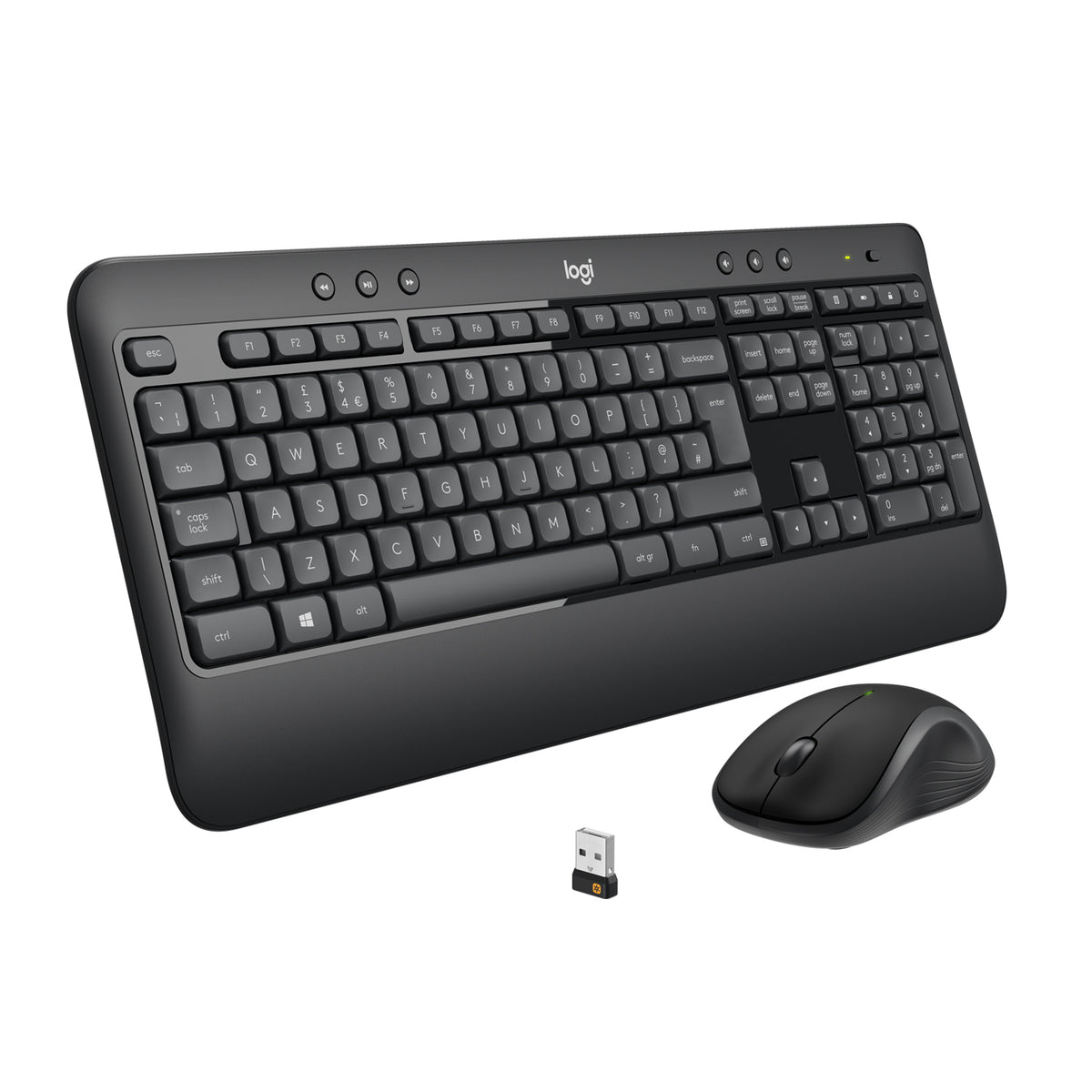 LOGITECH MK540 ADVANCED WIRELESS KEYBOARD AND MOUSE - BLACK