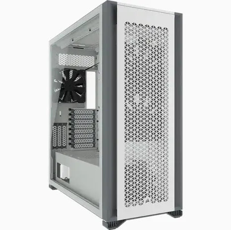 7000D Airflow White Tempered Glass Mid-Tower; 6x 3.5'' |  4x 2.5'' Drive Bays ; 480mm Radiator Compatible; 3x140mm fan incl - image 13