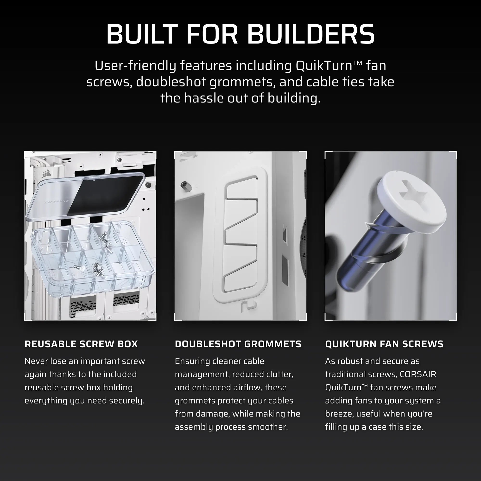 5000T Mid-Tower PC Case; White - image 5