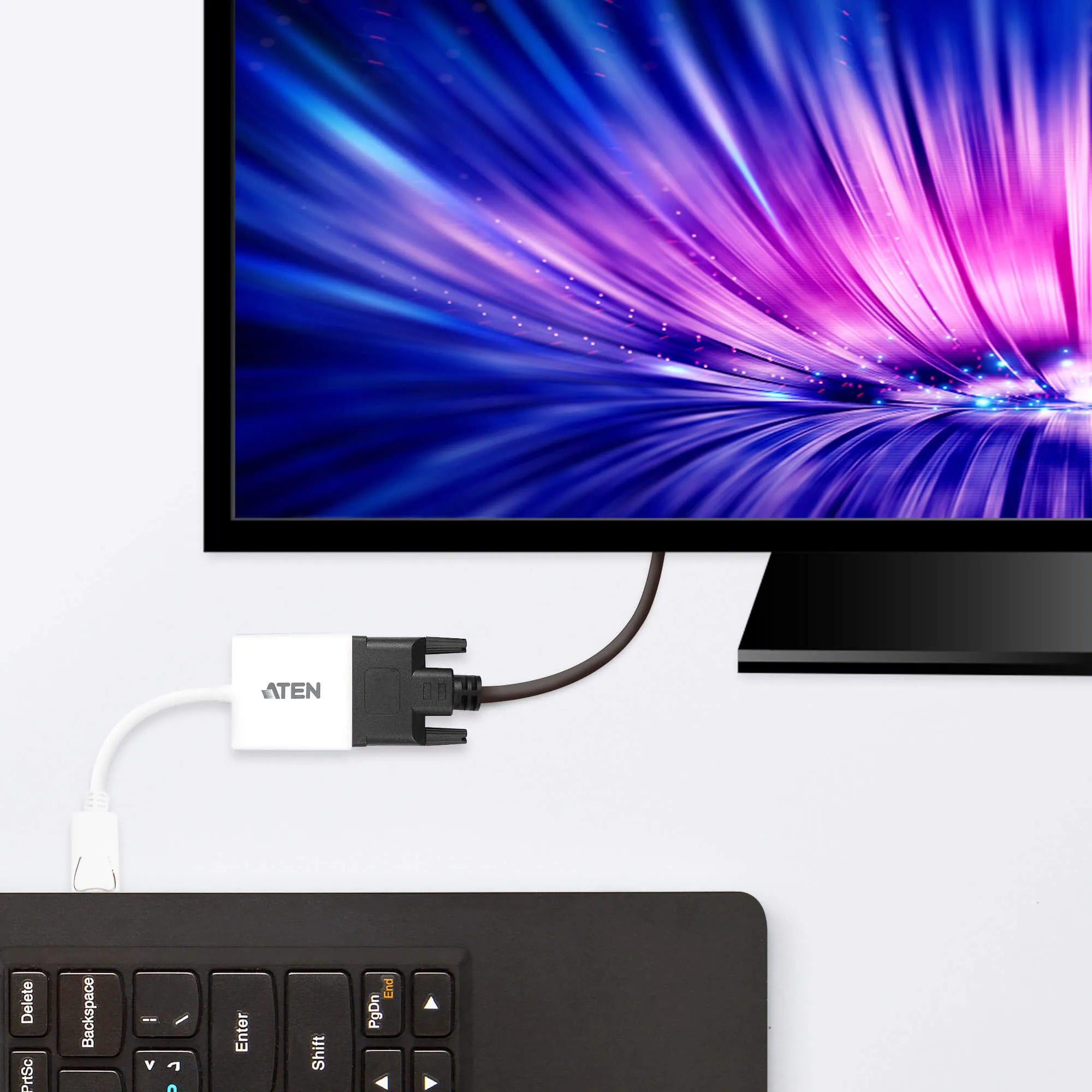 ATEN DisplayPort to DVI Adapter (DVI-I). - image 3