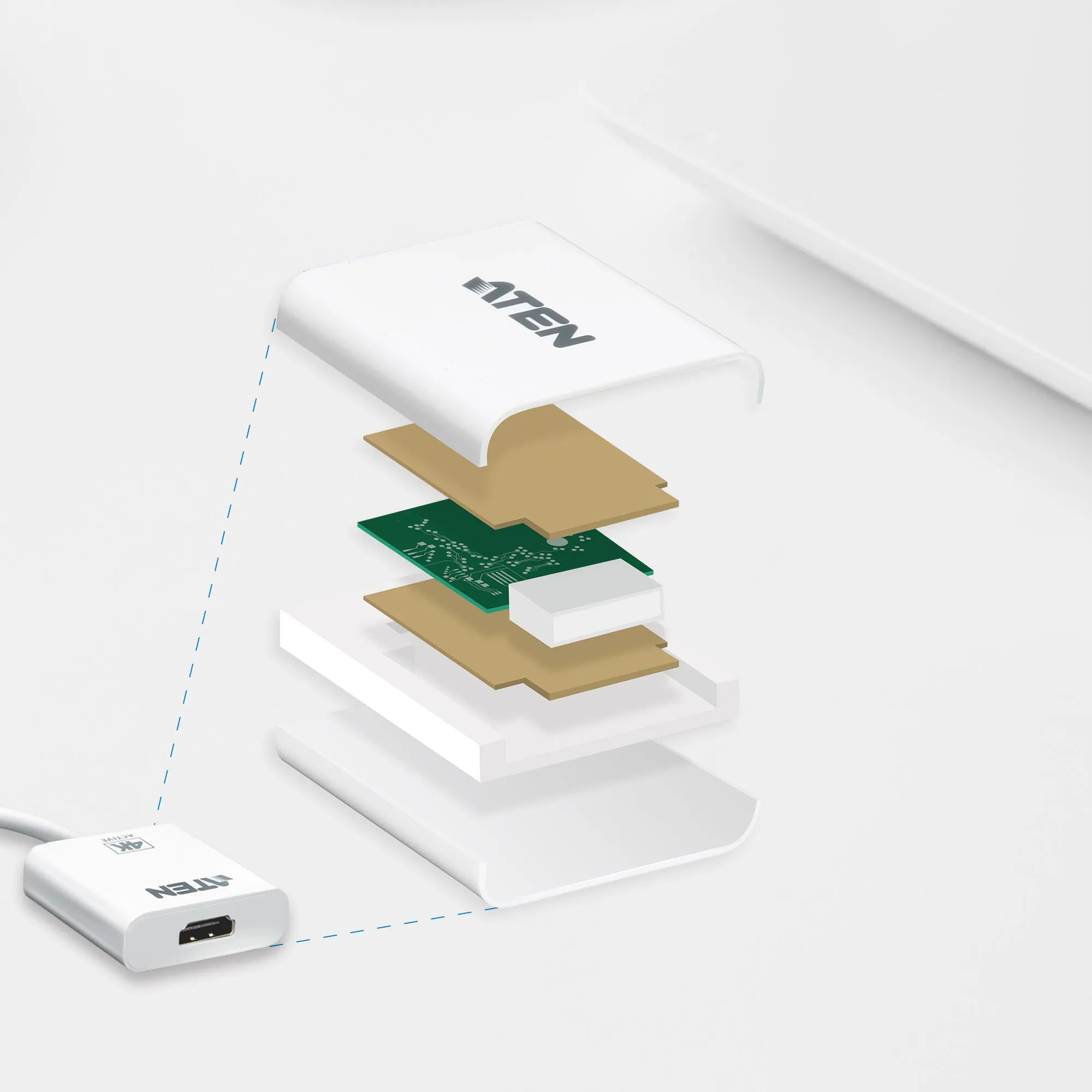 ATEN Mini DisplayPort to 4k HDMI Adapter - image 3