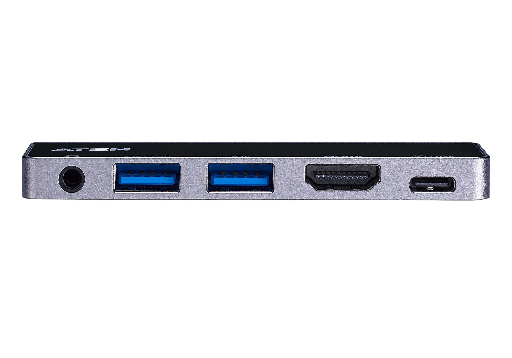 ATEN Dock; USB-C 5-in-1 Travel Dock with Power Pass-Through - 1 x audio port; 2 x USB Type-A ports; 1 x HDMI; 1 x USB-C - image 5
