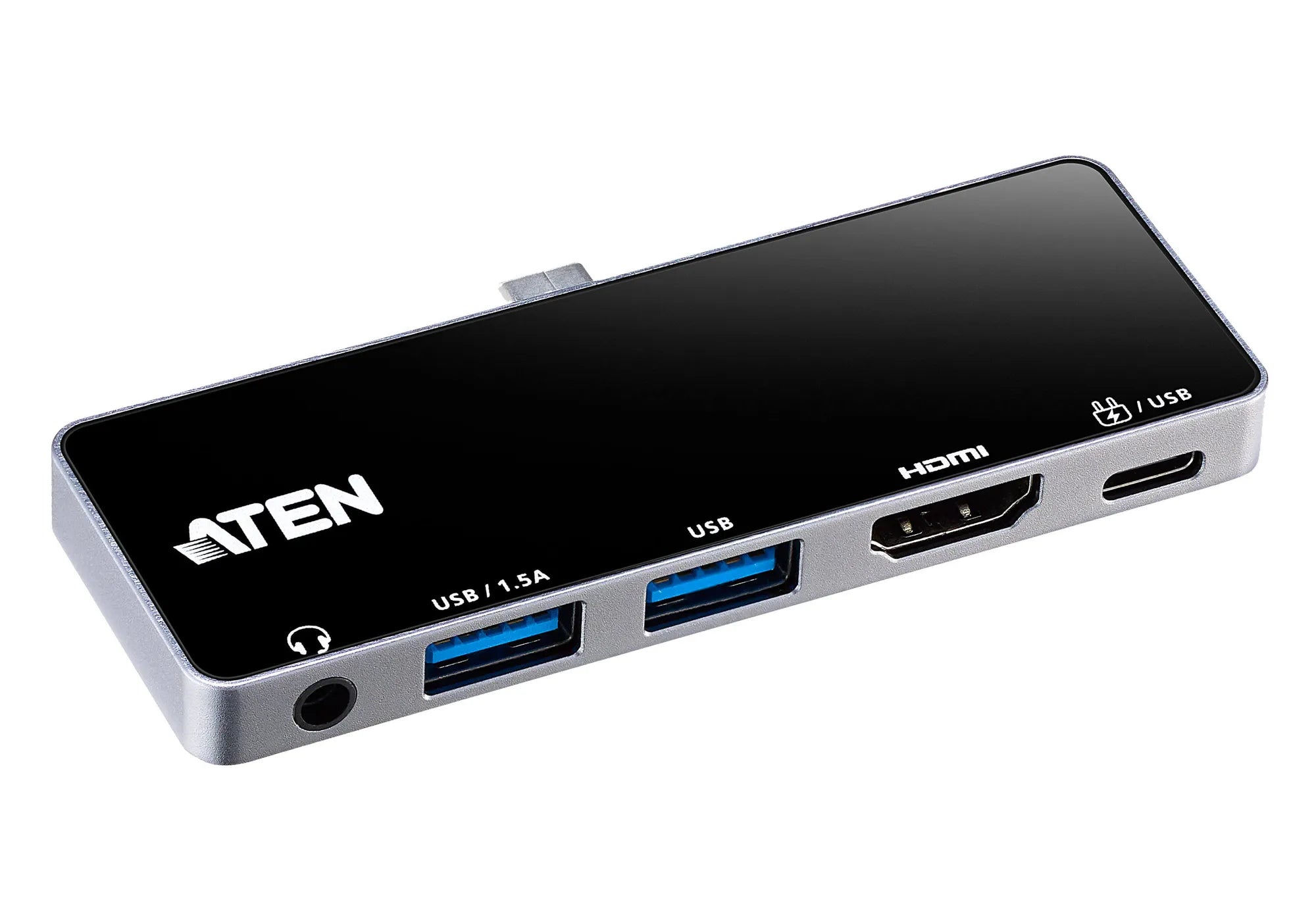 ATEN Dock; USB-C 5-in-1 Travel Dock with Power Pass-Through - 1 x audio port; 2 x USB Type-A ports; 1 x HDMI; 1 x USB-C - image 11