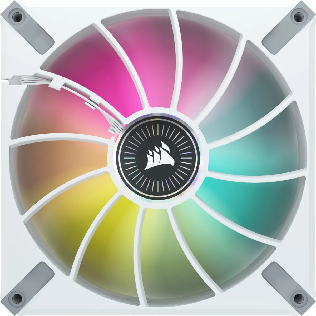 Corsair ML140 140mm PWM 400 - 2000 RPM Premium Magnetic Levitation Fan; Dual Pack With Lighting Node Core - White - image 7