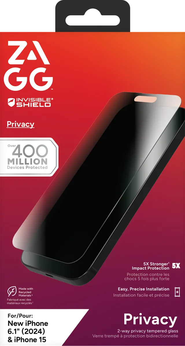 InvisibleShield Glass Elite Privacy Apple iP16 /15 Screen - image 4